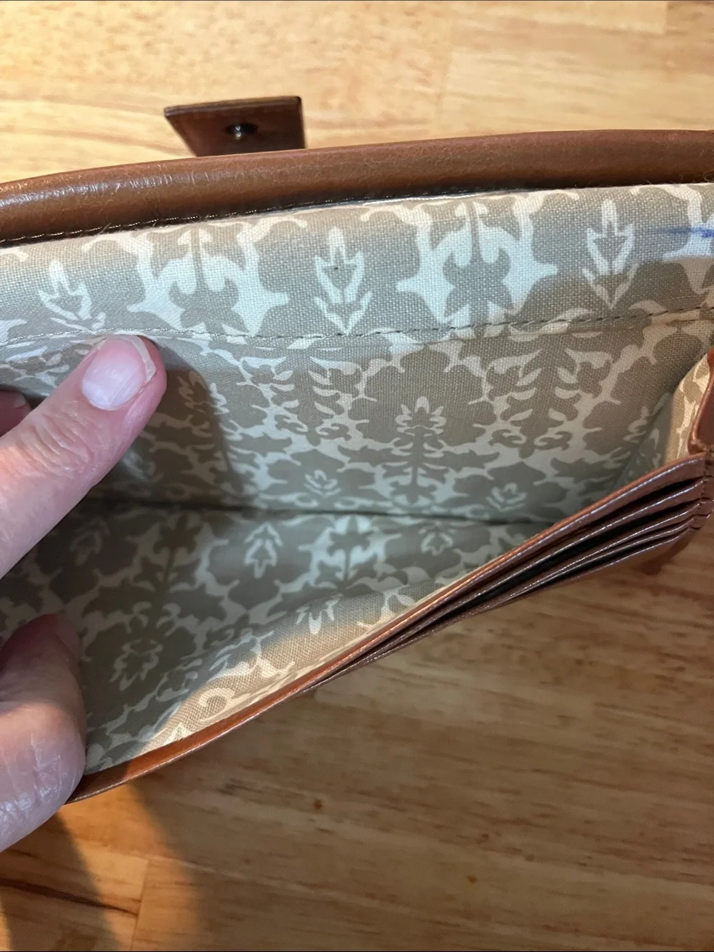 HOBO Embossed Leather Wallet